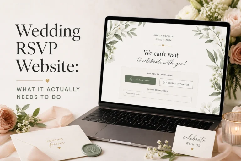 Wedding RSVP Website: What It Actually Needs to Do