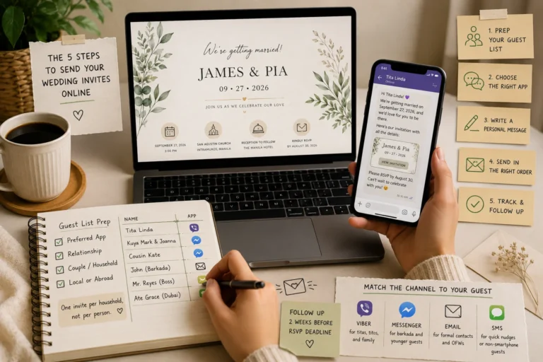 How to Send Wedding Invitations Online, Step by Step